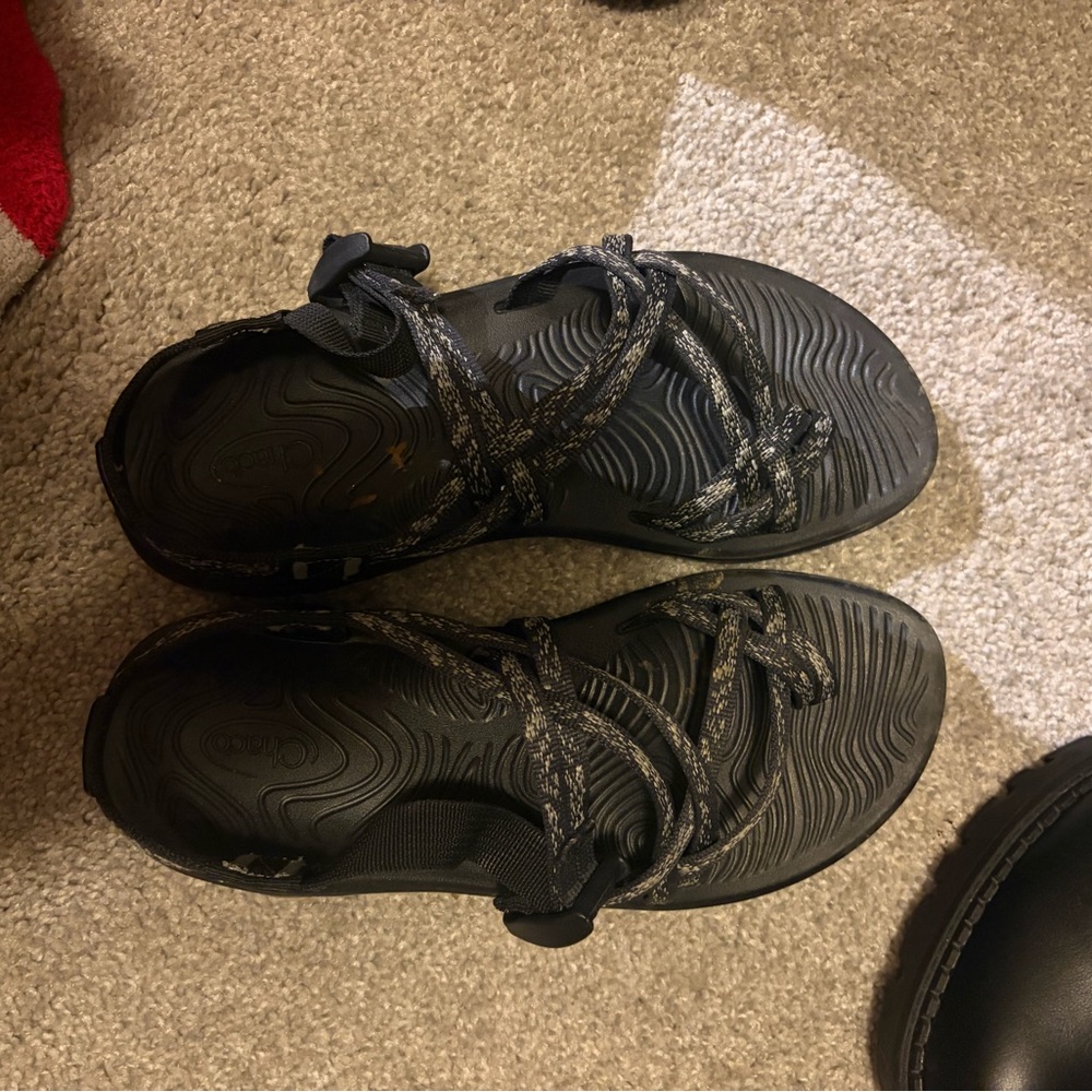 Chaco Black and Gray Sandals
